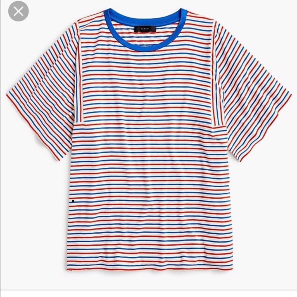 J. Crew Red, White, & Blue Stripe T-Shirt Size S